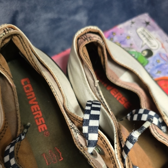 Converse Brown and White Sneakers - Picture 2 of 7